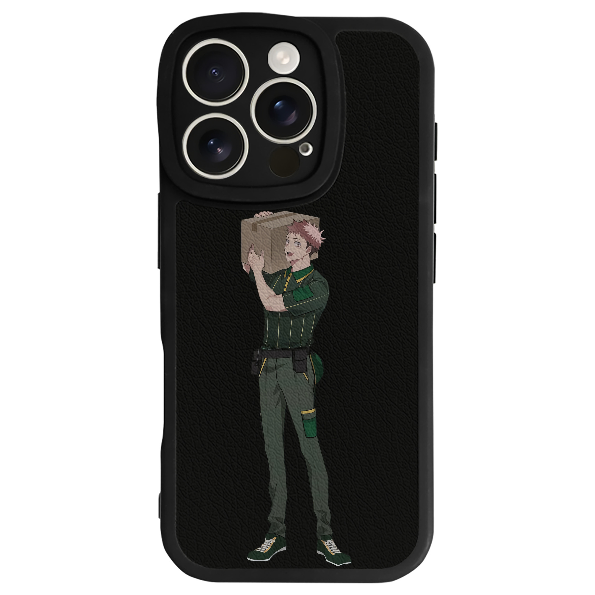 （画像用） 呪術廻戦 Jujutsu Kaisen 【iPhone 16シリーズ対応】シリコンスマホケース（レザー調） 材質：シリコン
